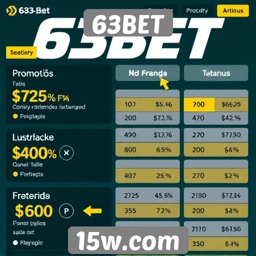 Promoções e bônus atrativos no site 63BET